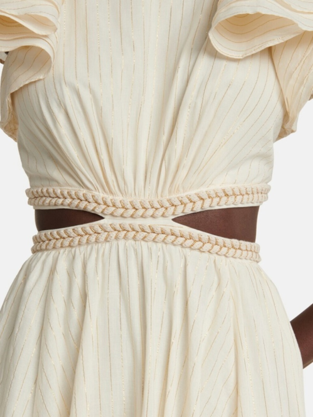 Zimmermann Anneke Cutout Ruffle Maxi Dress Resort wear Size 10 US NWT - Picture 5 of 15